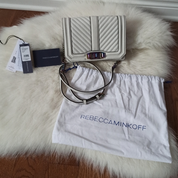 Rebecca Minkoff Chevron Quilted Love Crossbody - Picture 2 of 12